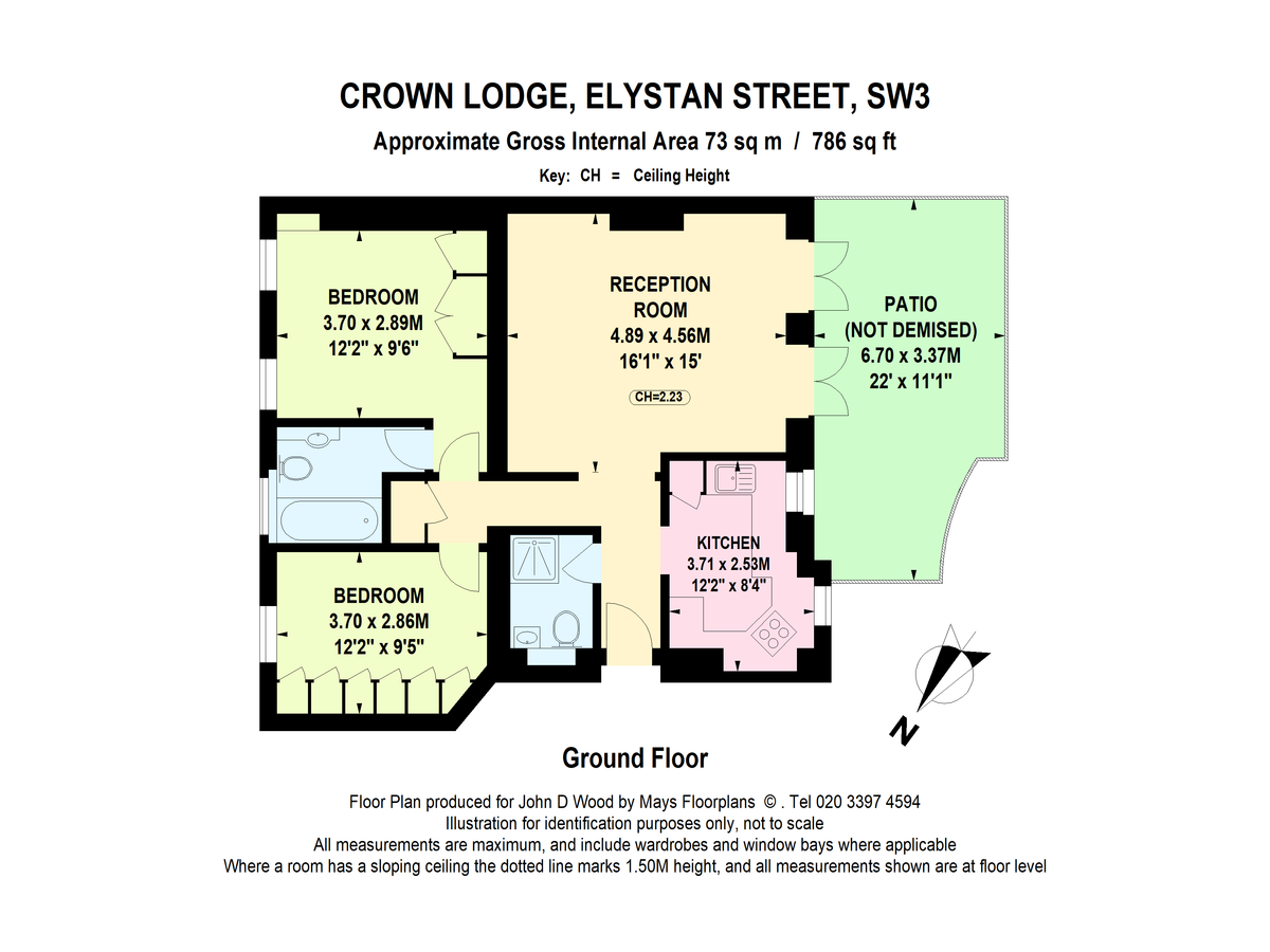 Квартира в Лондоне, Великобритания, 73 м² - фото 15