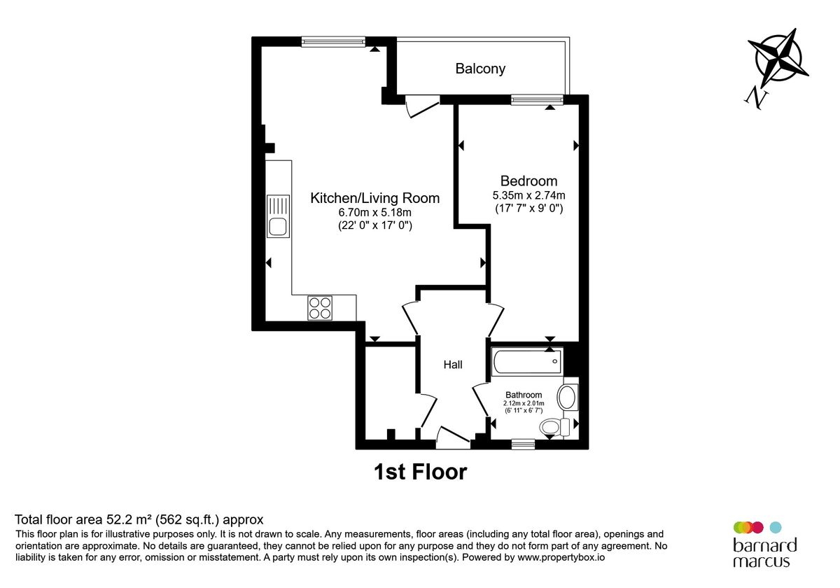 Квартира в Лондоне, Великобритания, 52 м² - фото 15
