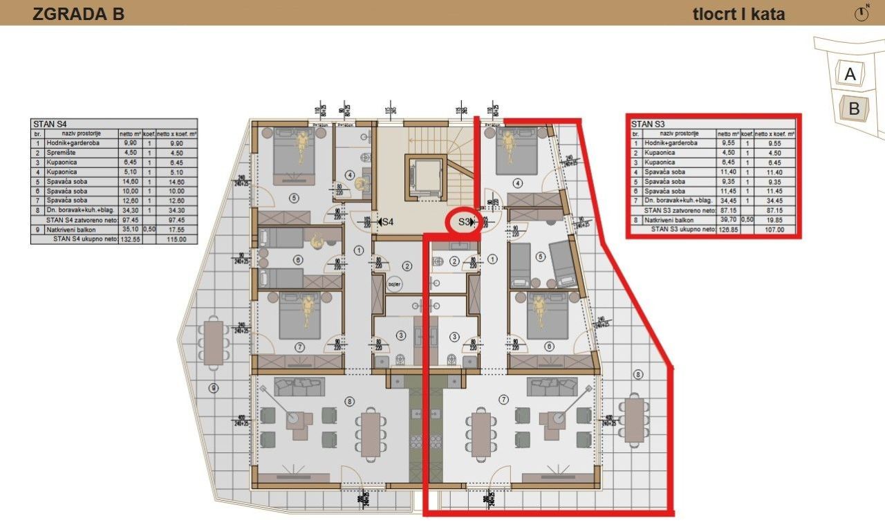 Квартира Istria, Pjescana uvala, Хорватия, 126.85 м² - фото 6