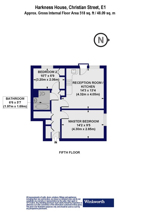 Квартира в Лондоне, Великобритания, 48 м² - фото 10