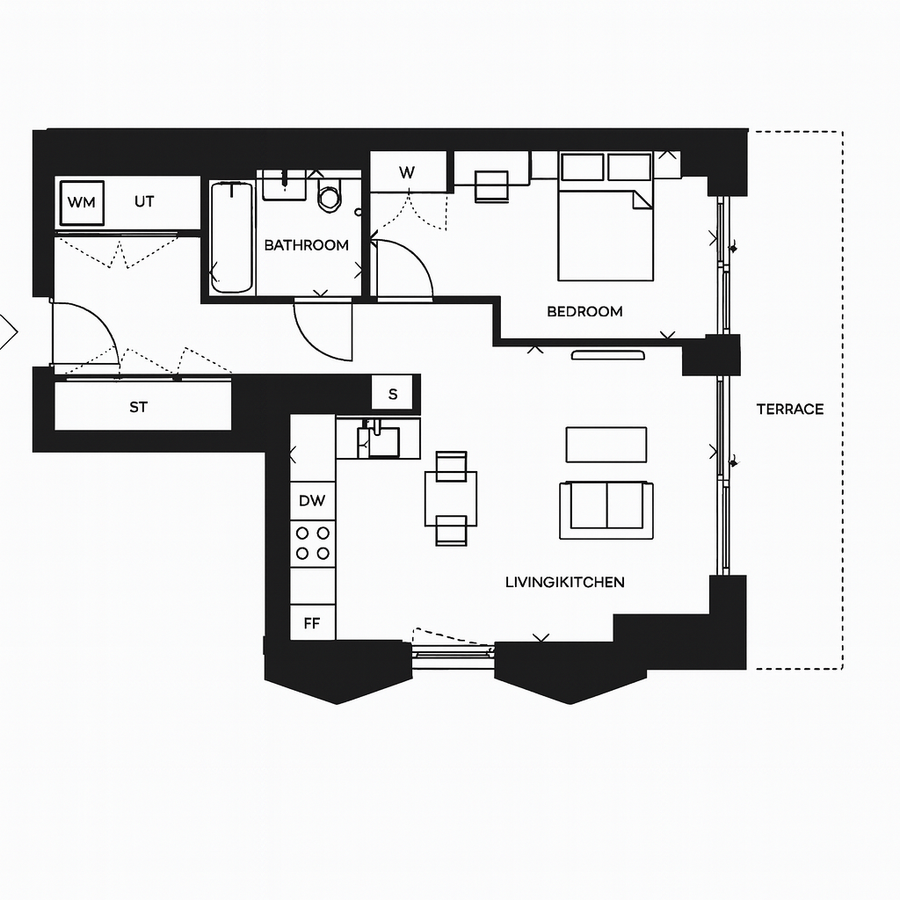 Квартира в Лондоне, Великобритания, 49 м² - фото 12