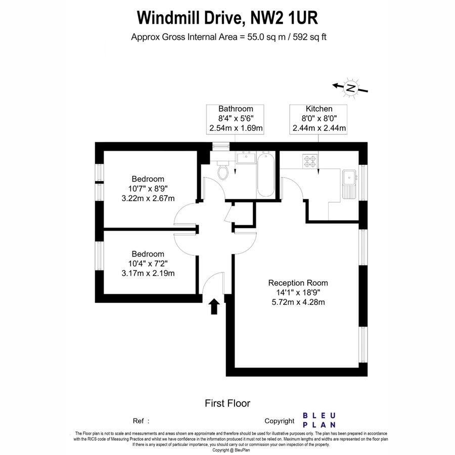 Квартира в Лондоне, Великобритания, 55 м² - фото 15