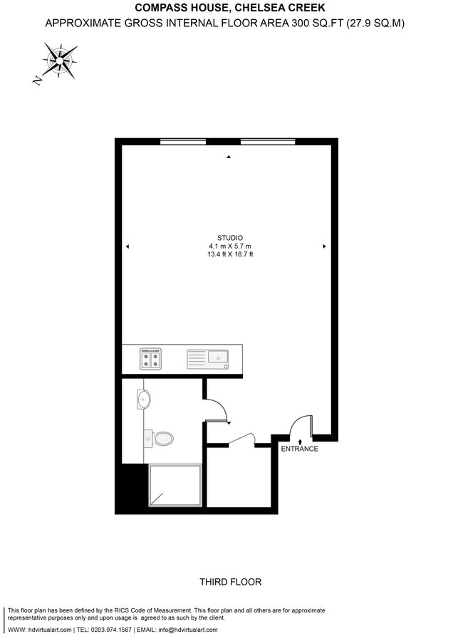 Квартира в Лондоне, Великобритания, 28 м² - фото 17