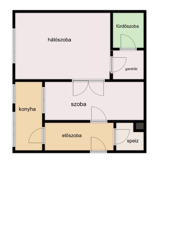 Квартира в Будапеште, Венгрия, 50 м² - фото 7