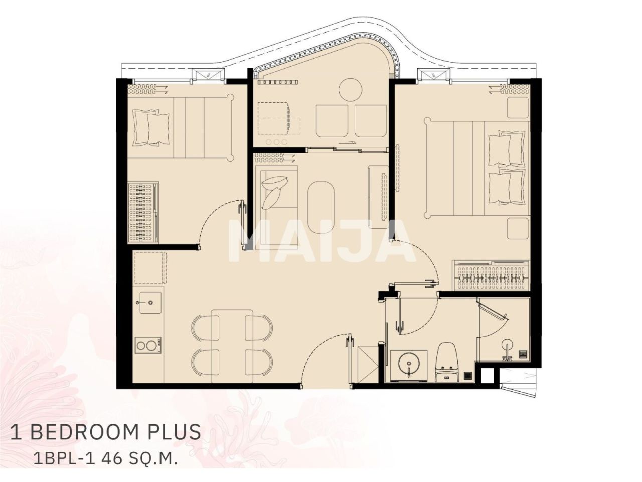 Апартаменты на острове Пхукет, Таиланд, 46 м² - фото 2