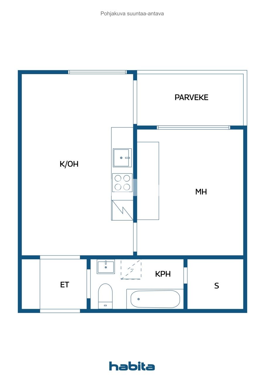 Апартаменты в Хельсинки, Финляндия, 41.5 м² - фото 2