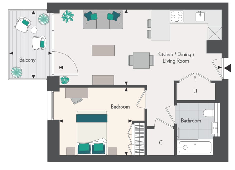 Квартира в Лондоне, Великобритания - фото 7