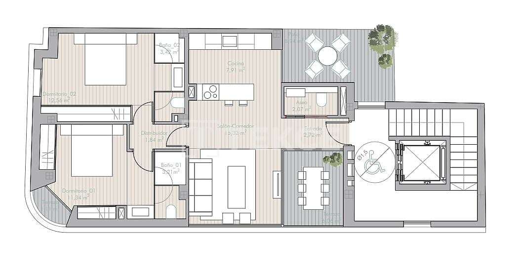 Апартаменты в Эстепоне, Испания, 78 м² - фото 12