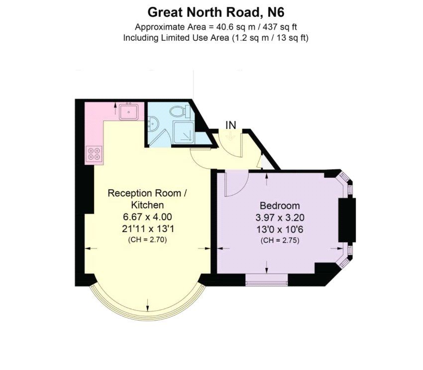 Квартира в Лондоне, Великобритания, 41 м² - фото 10