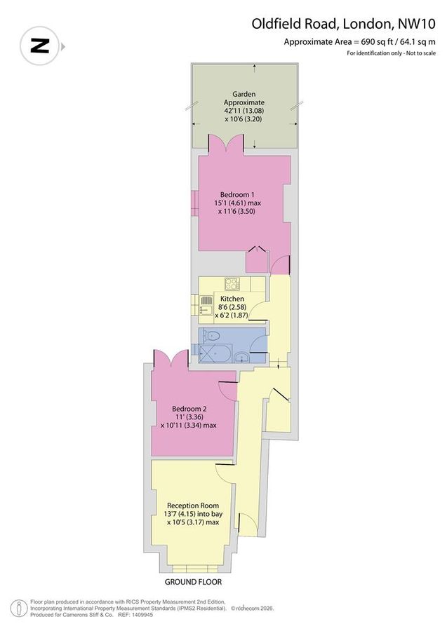 Квартира в Лондоне, Великобритания, 64 м² - фото 11