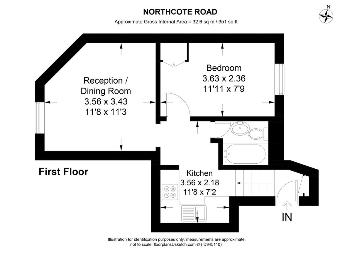 Квартира в Лондоне, Великобритания, 33 м² - фото 11