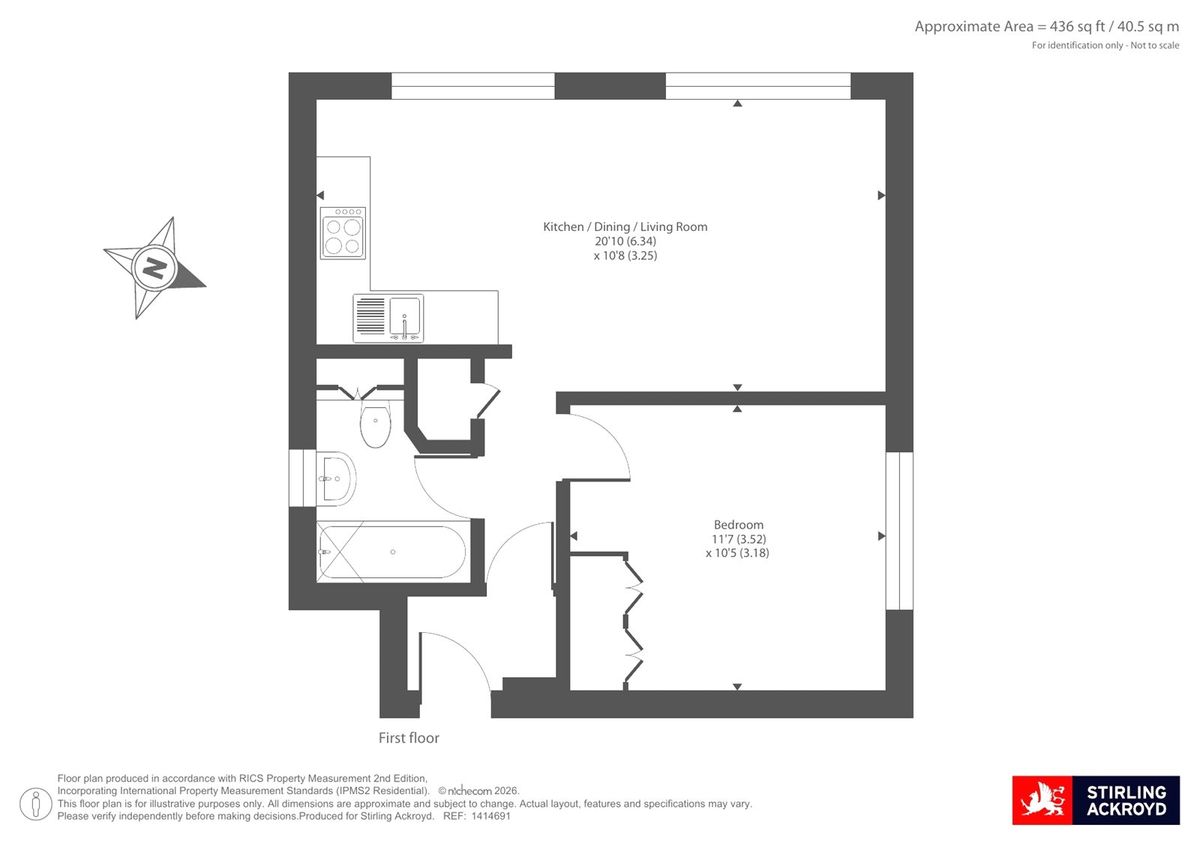 Квартира в Лондоне, Великобритания, 41 м² - фото 18