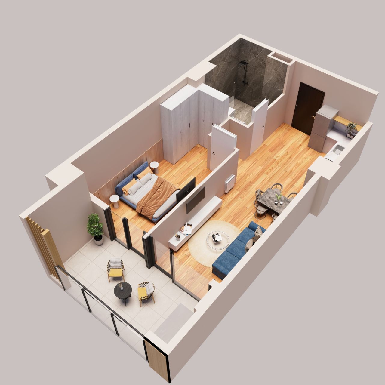 Квартира в Тбилиси, Грузия, 57.6 м² - фото 5