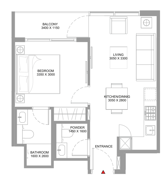 Квартира в Умм-эль-Кайвайне, ОАЭ, 57 м² - фото 8