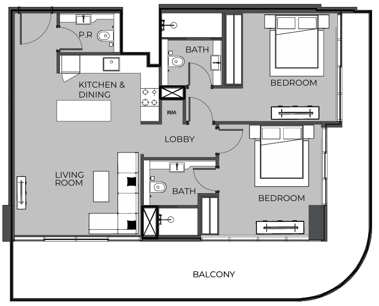 Квартира в Дубае, ОАЭ, 111 м² - фото 13