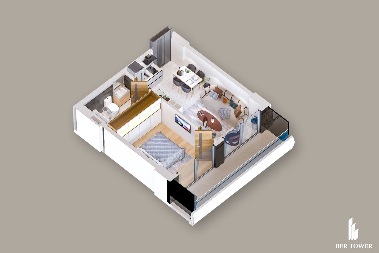 Квартира в Чакви, Грузия, 43.9 м² - фото 2