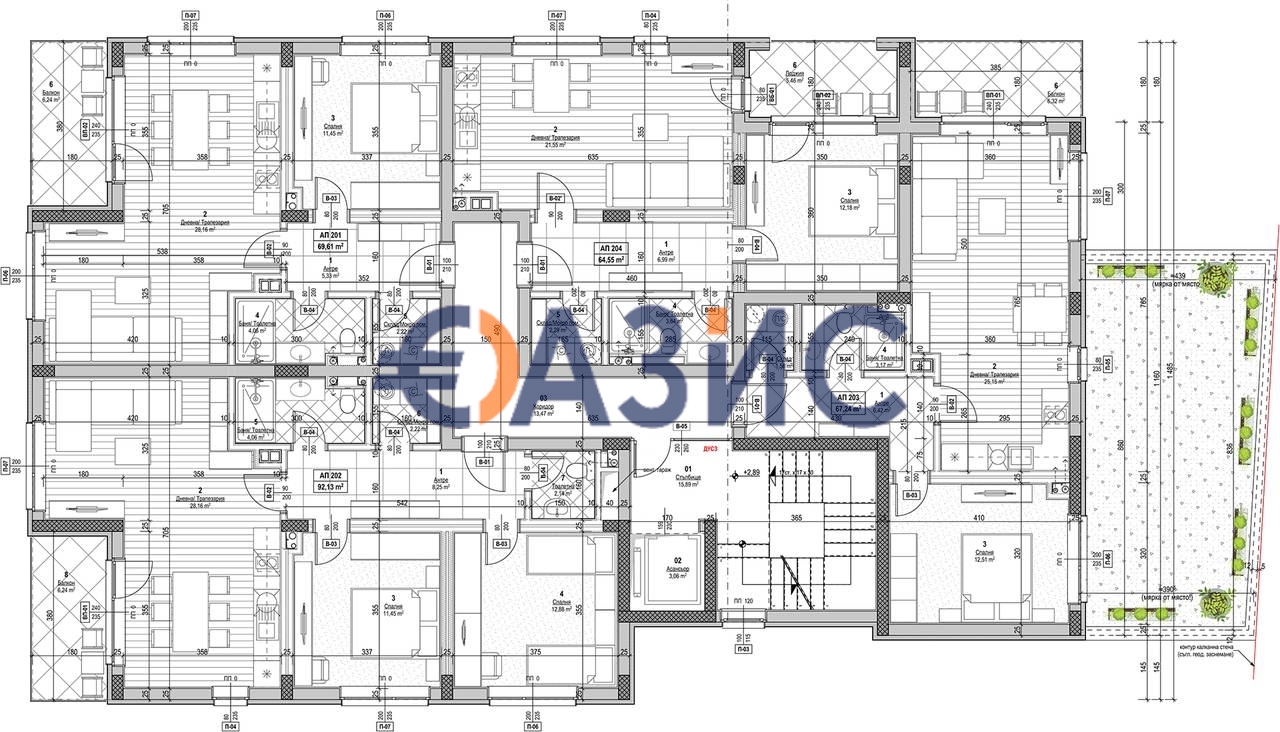 Апартаменты в Несебре, Болгария, 79.2 м² - фото 18