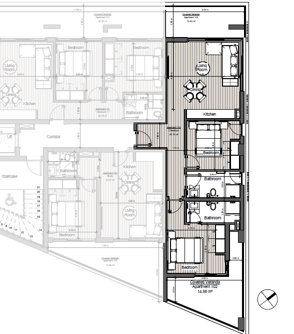 Апартаменты в Лимасоле, Кипр, 100 м² - фото 3