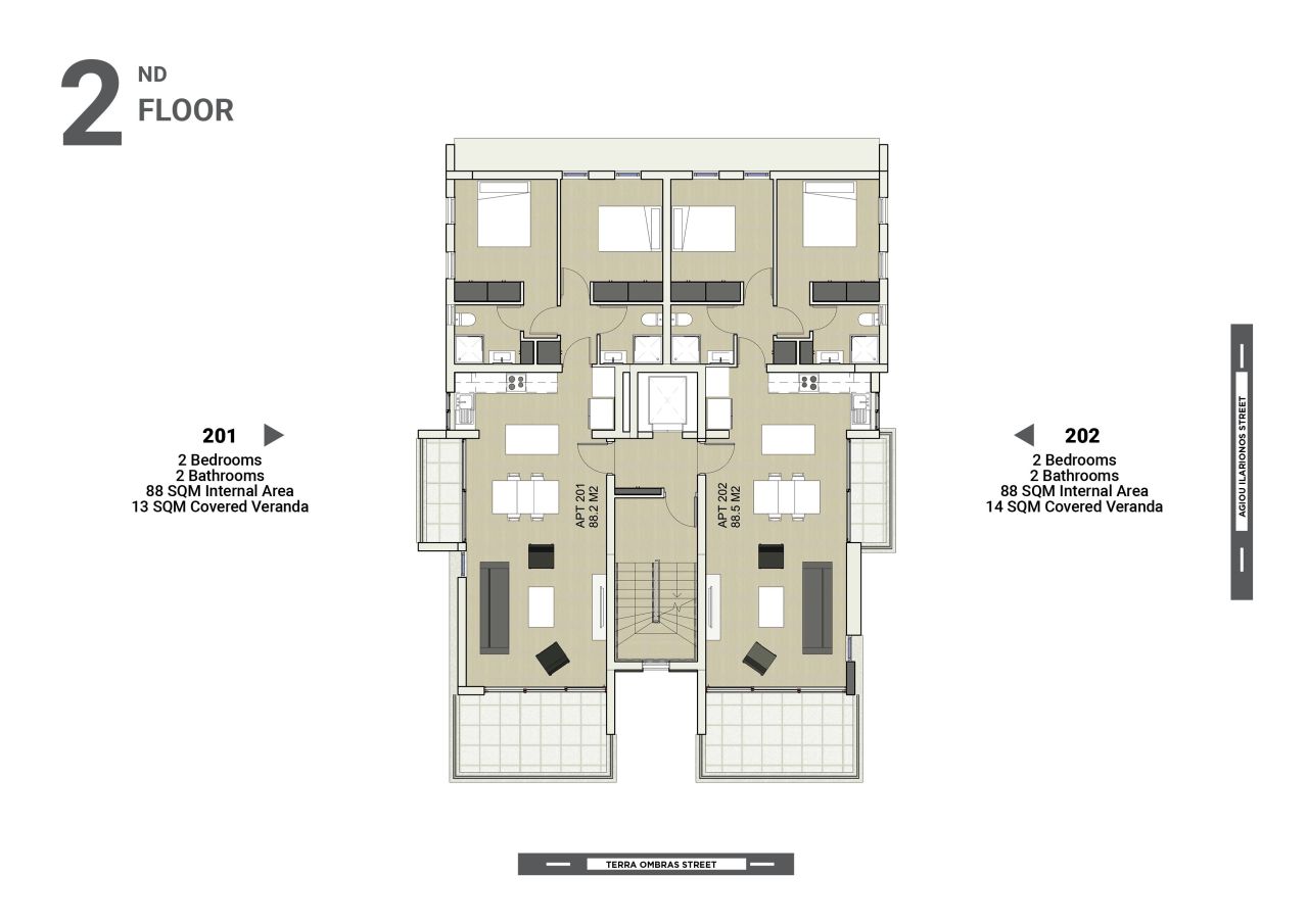 Апартаменты в Ларнаке, Кипр, 102 м² - фото 3