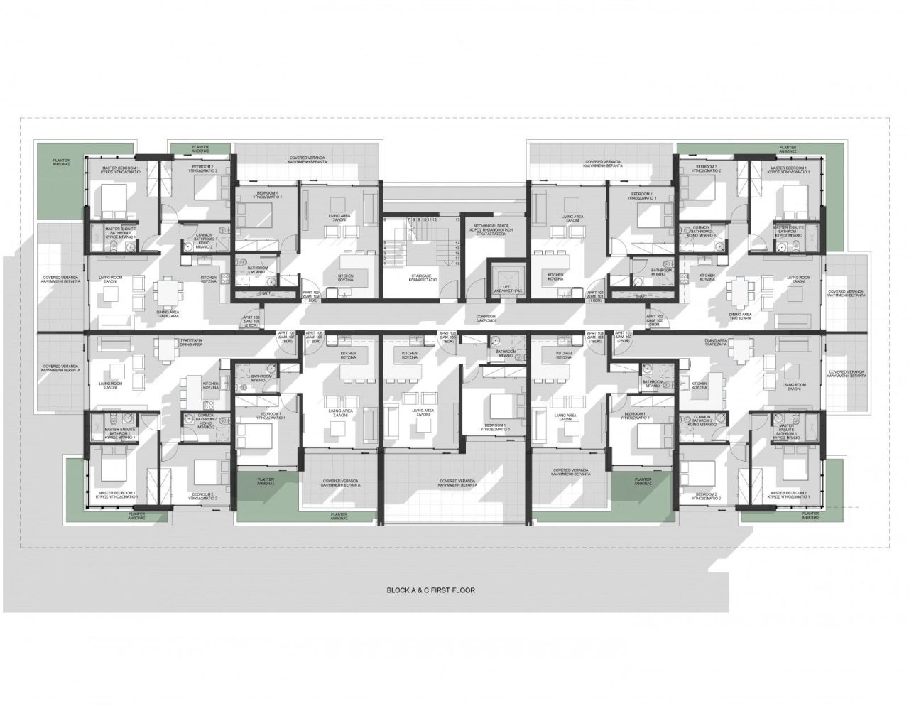 Апартаменты в Пафосе, Кипр, 101 м² - фото 14