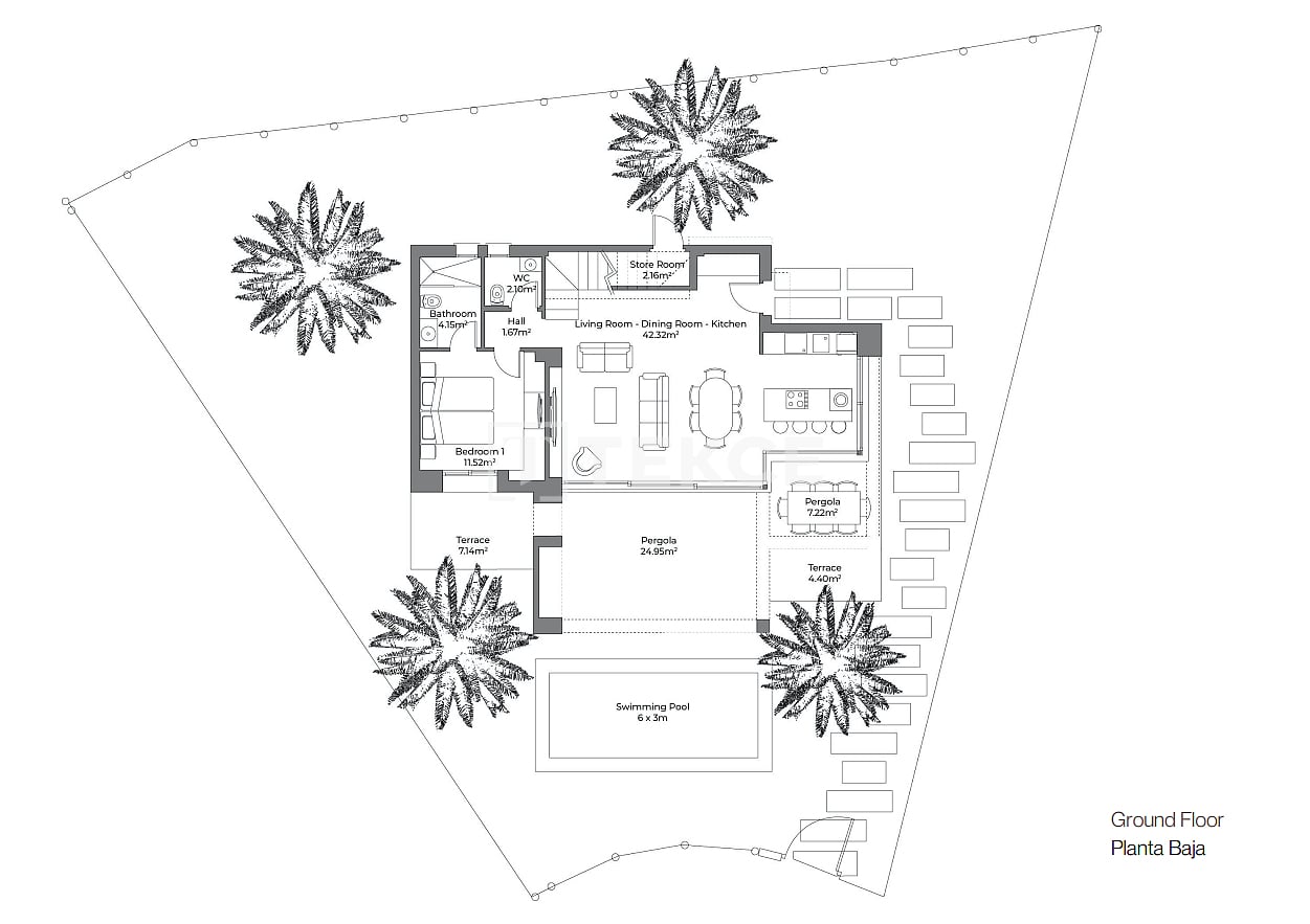 Вилла Куэвас-дель-Альмансора, Испания, 150 м² - фото 13