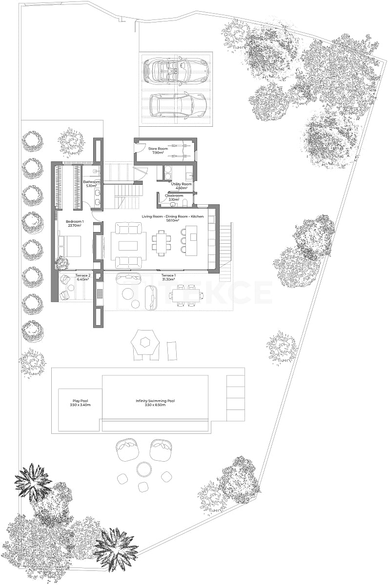 Вилла Куэвас-дель-Альмансора, Испания, 192 м² - фото 15