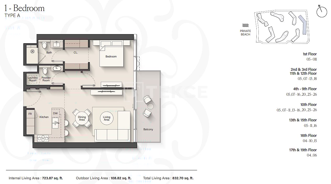 Апартаменты в Дубае, ОАЭ, 77 м² - фото 19
