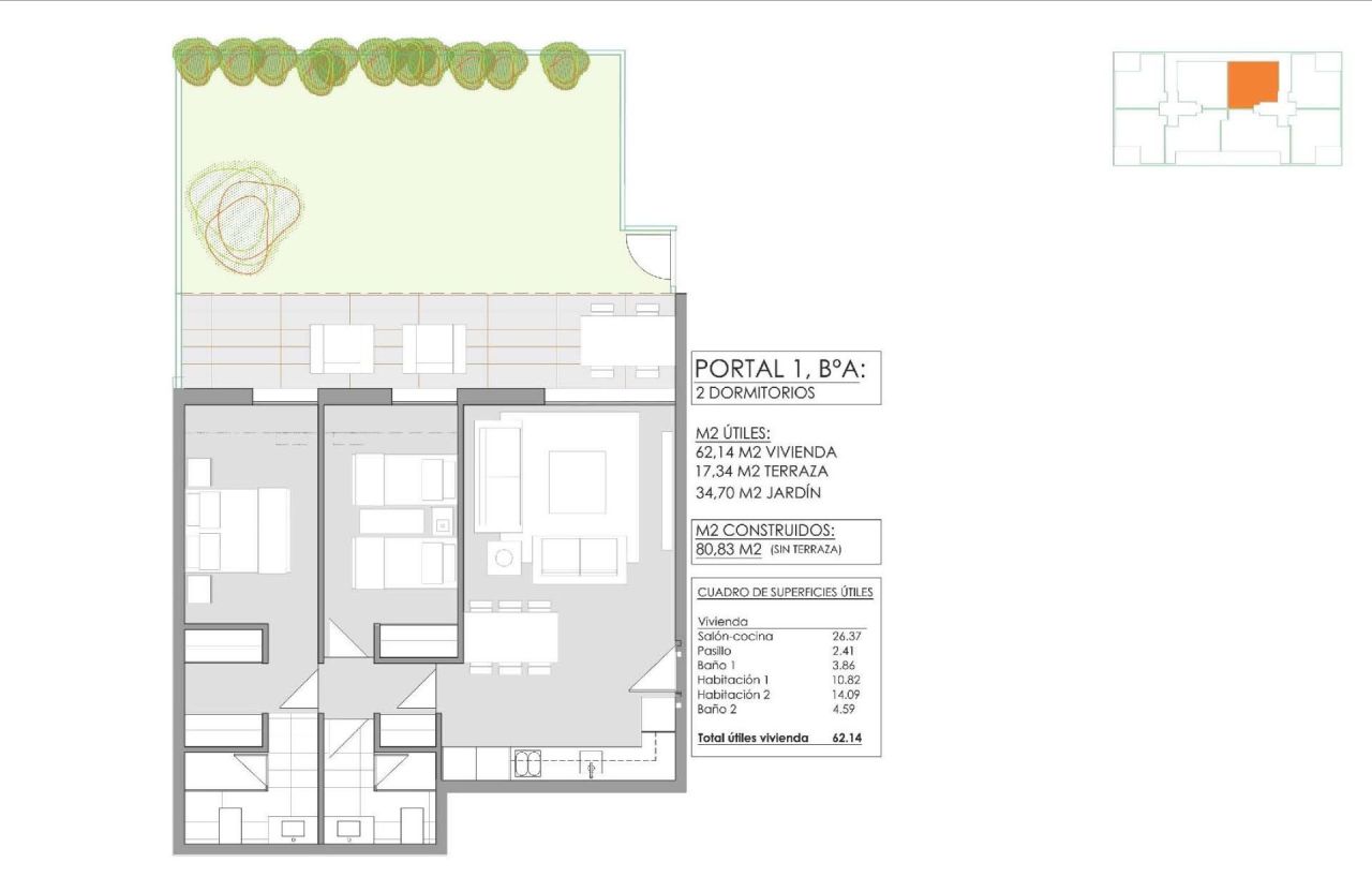 Апартаменты в Хавее, Испания, 80 м² - фото 12