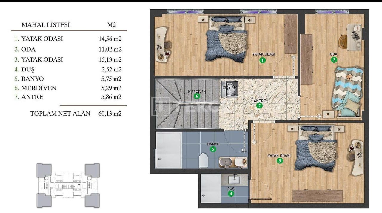 Апартаменты в Анкаре, Турция, 105 м² - фото 9