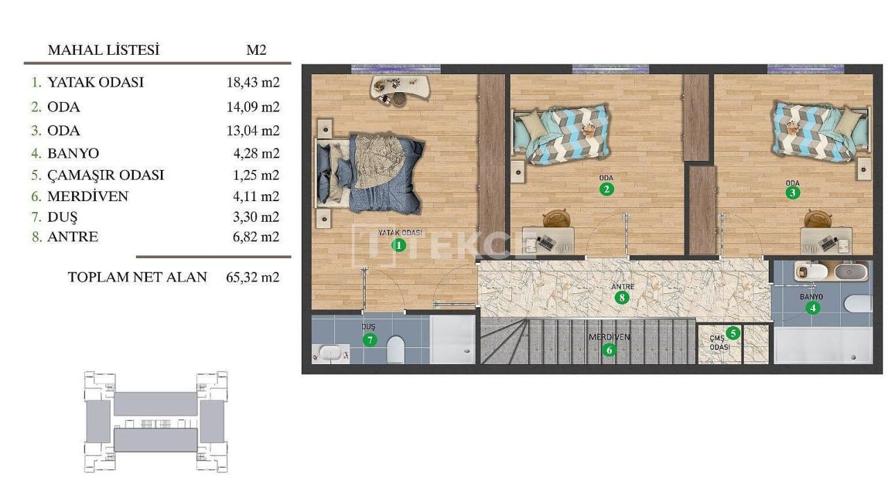 Апартаменты в Анкаре, Турция, 58 м² - фото 10