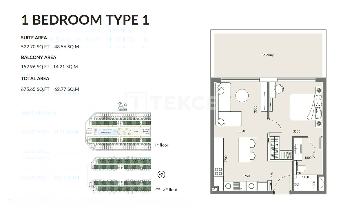 Апартаменты в Дубае, ОАЭ, 70 м² - фото 13