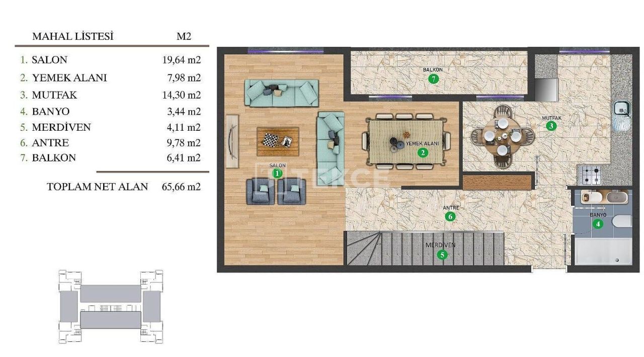 Апартаменты в Анкаре, Турция, 78 м² - фото 18