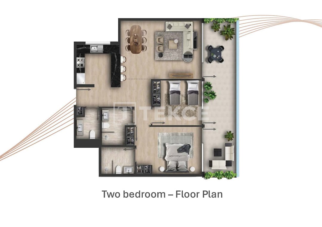 Апартаменты в Дубае, ОАЭ, 104 м² - фото 18
