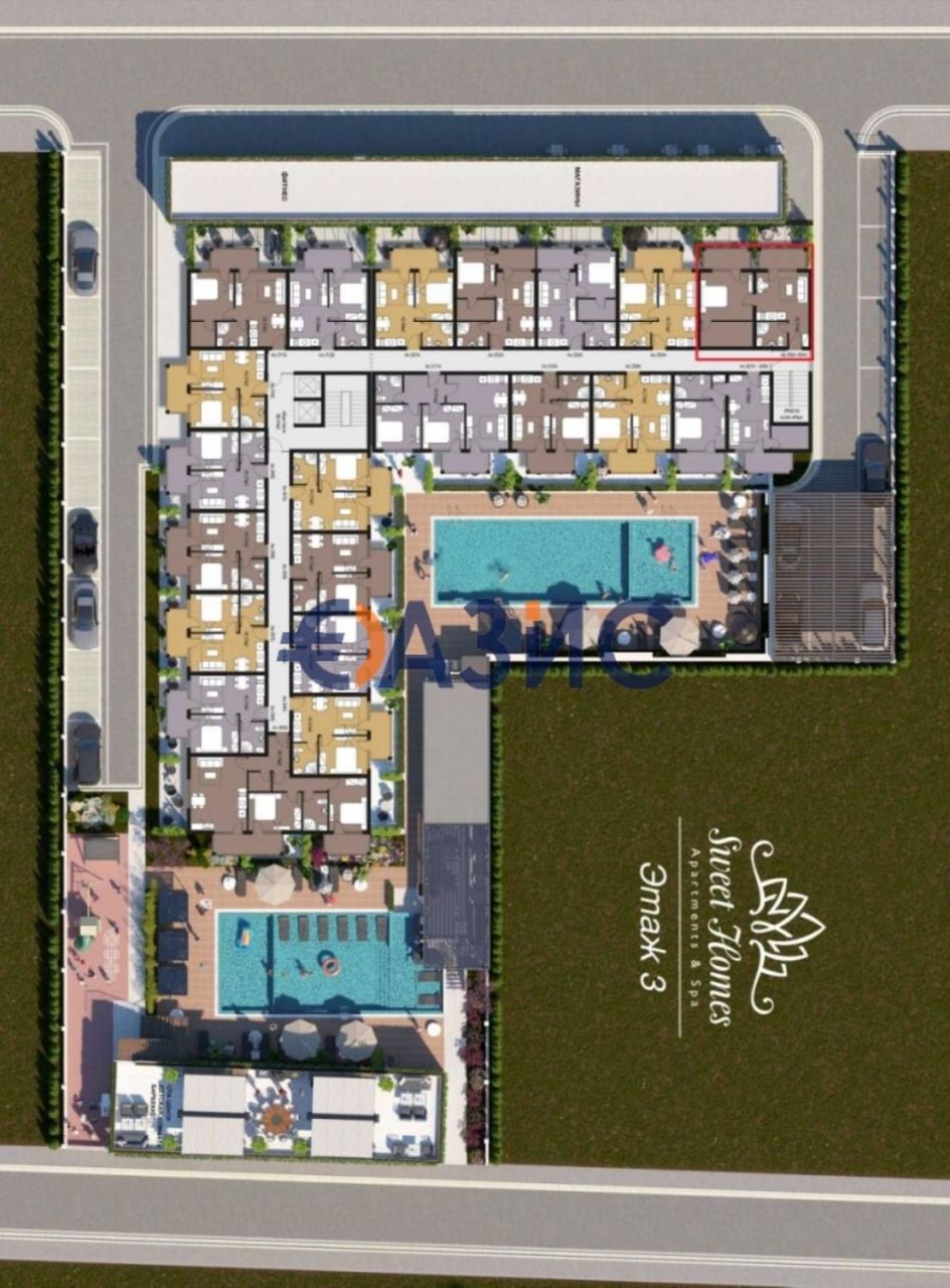 Апартаменты на Солнечном берегу, Болгария, 65.5 м² - фото 14