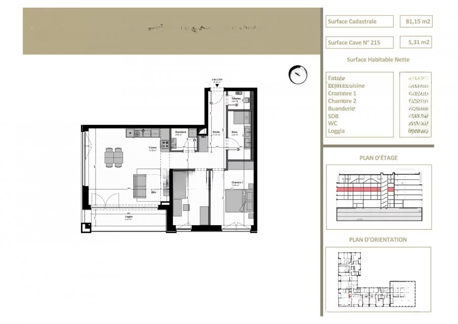 Квартира в Люксембурге, Люксембург, 81 м² - фото 1