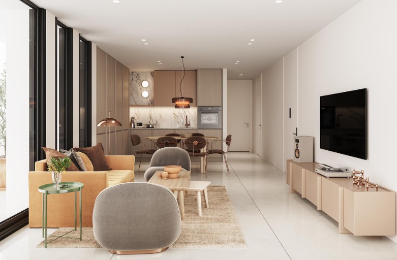 Апартаменты в Ларнаке, Кипр, 102 м² - фото 3