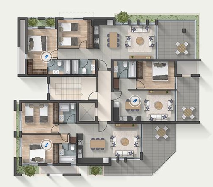 Апартаменты в Ларнаке, Кипр, 102 м² - фото 5