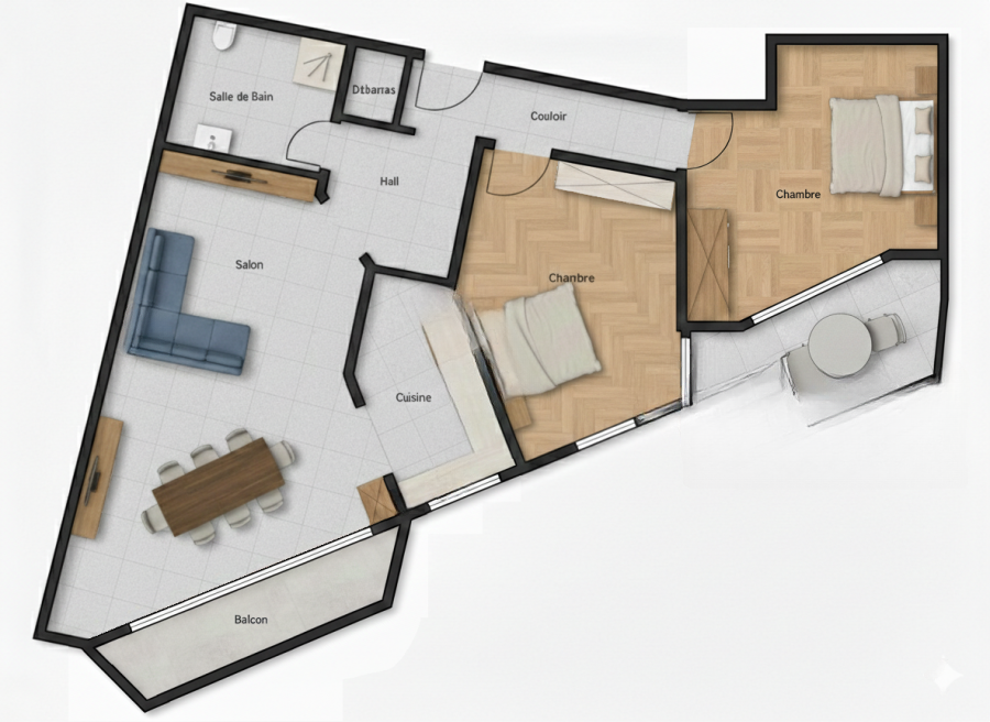 Квартира в Люксембурге, Люксембург, 77 м² - фото 1