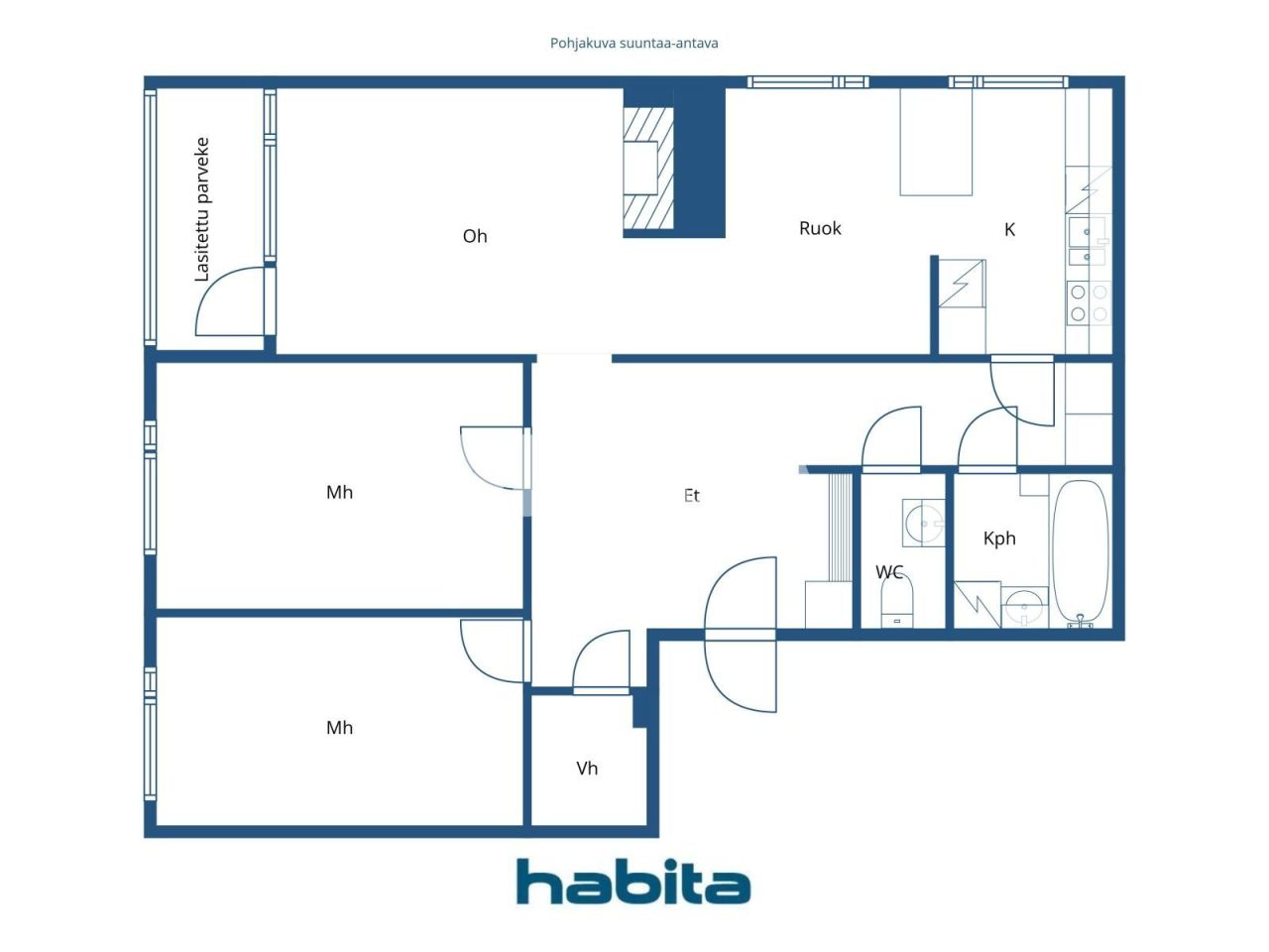 Апартаменты в Лахти, Финляндия, 93.5 м² - фото 2