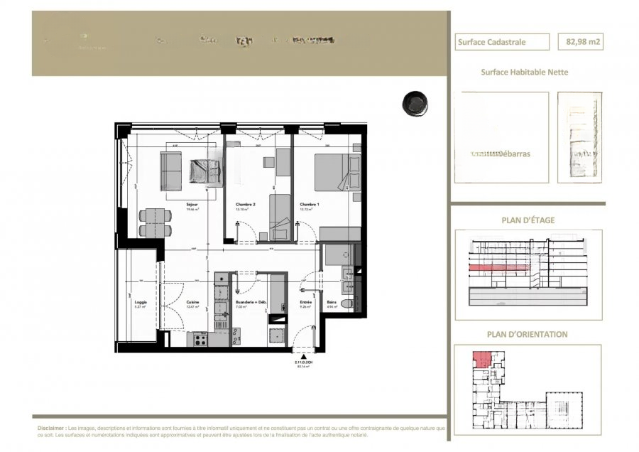 Квартира в Люксембурге, Люксембург, 83 м² - фото 1