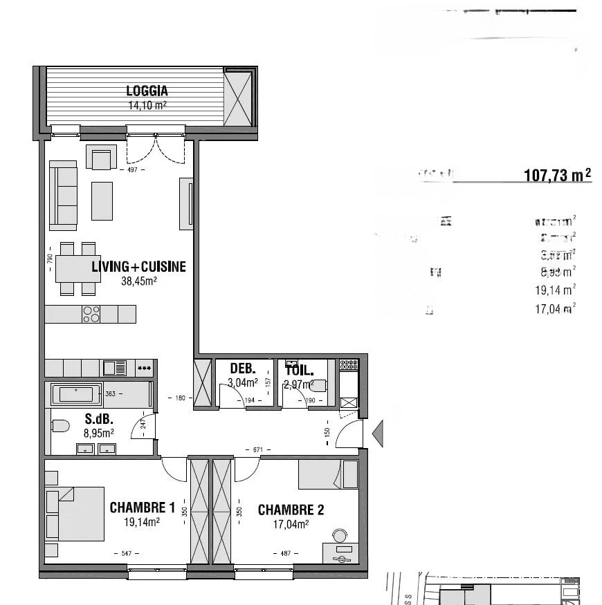 Квартира в Дикирхе, Люксембург, 108 м² - фото 2