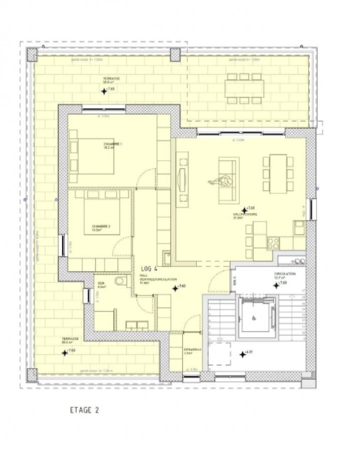 Квартира в Люксембурге, Люксембург, 78 м² - фото 2