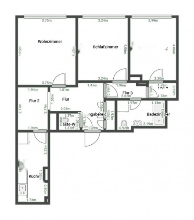 Квартира в Люксембурге, Люксембург, 75 м² - фото 2