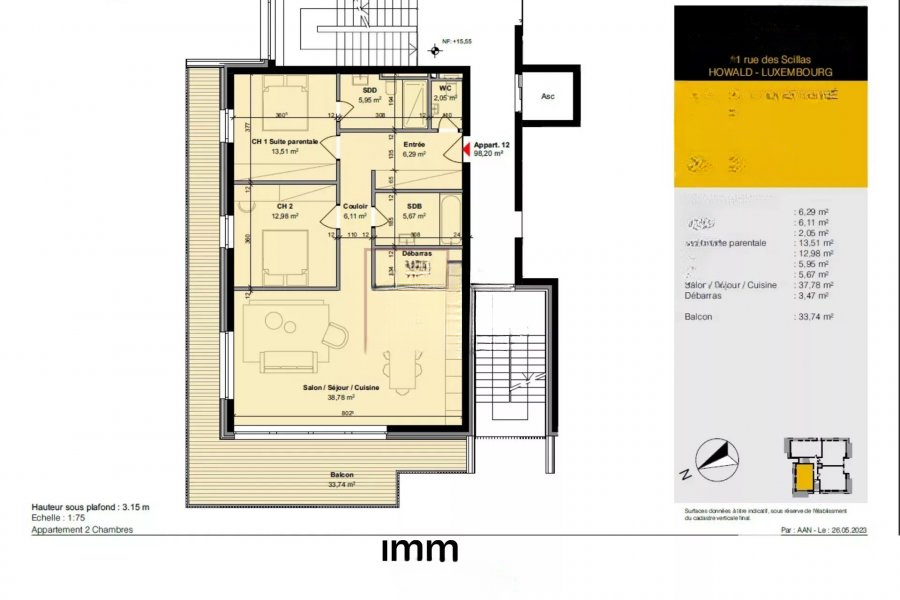 Квартира в Люксембурге, Люксембург, 110 м² - фото 4