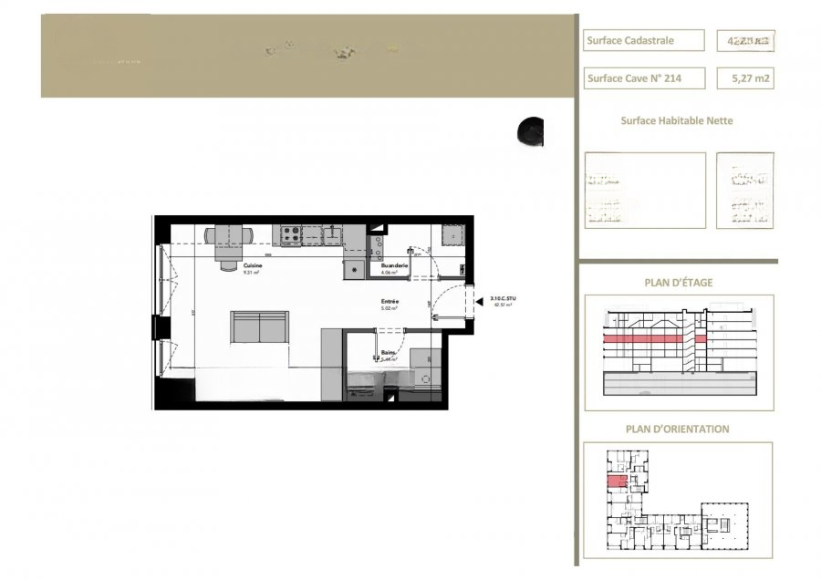Квартира в Люксембурге, Люксембург, 43 м² - фото 4