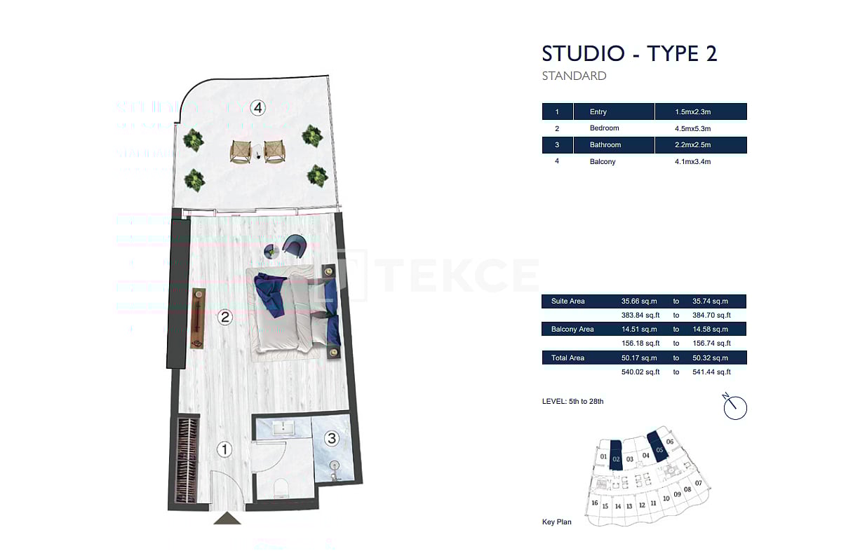 Апартаменты в Рас-эль-Хайме, ОАЭ, 47 м² - фото 12