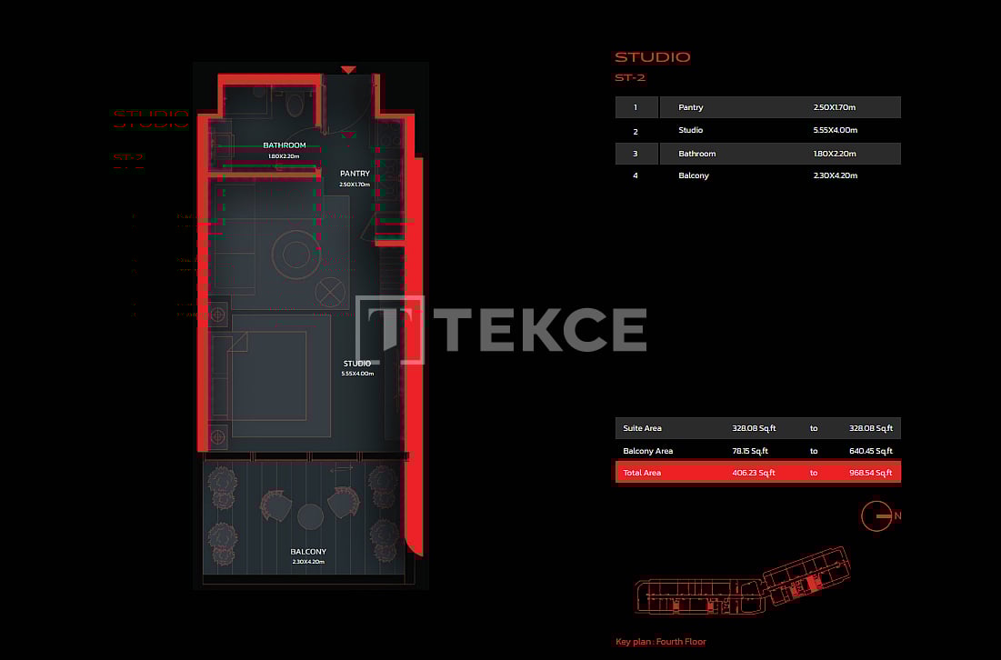 Пентхаус Остров Аль-Марджан, ОАЭ, 910 м² - фото 13