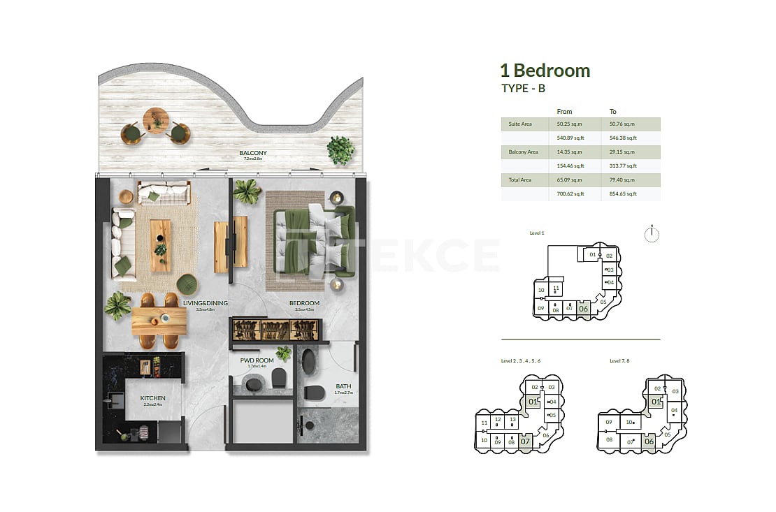 Апартаменты Остров Аль-Марджан, ОАЭ, 512 м² - фото 14