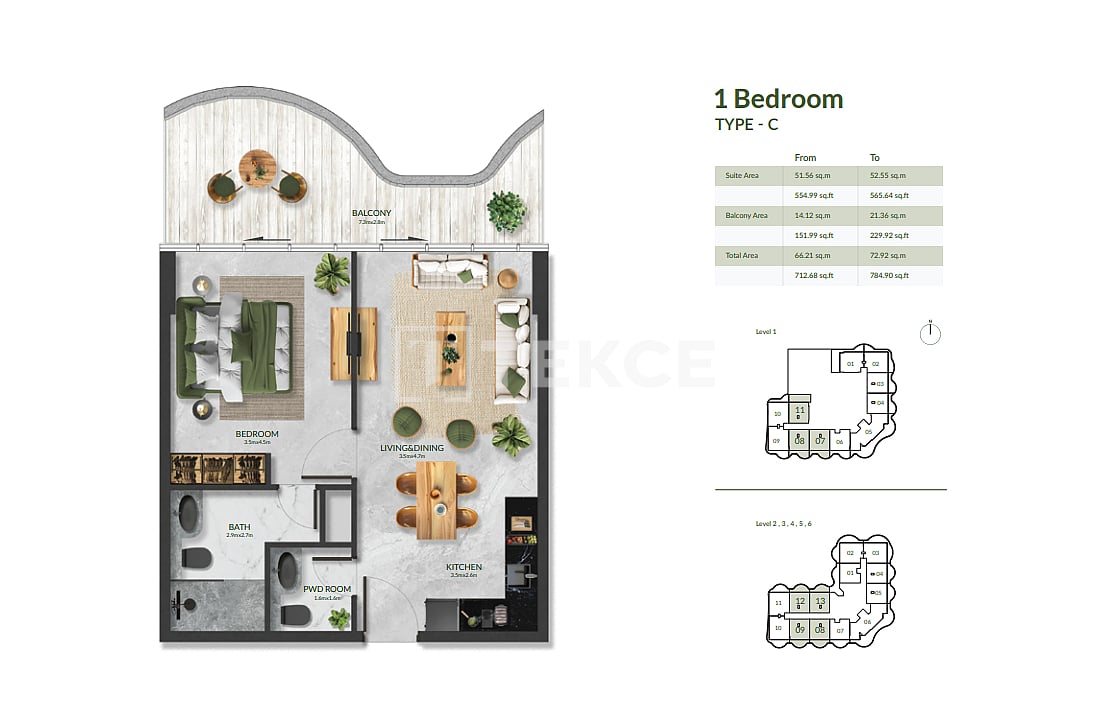 Апартаменты Остров Аль-Марджан, ОАЭ, 382 м² - фото 15