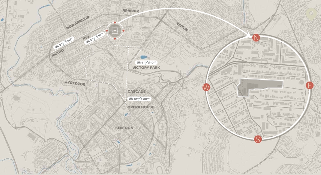 Квартира Ереван, Армения, 61.61 м² - фото 3